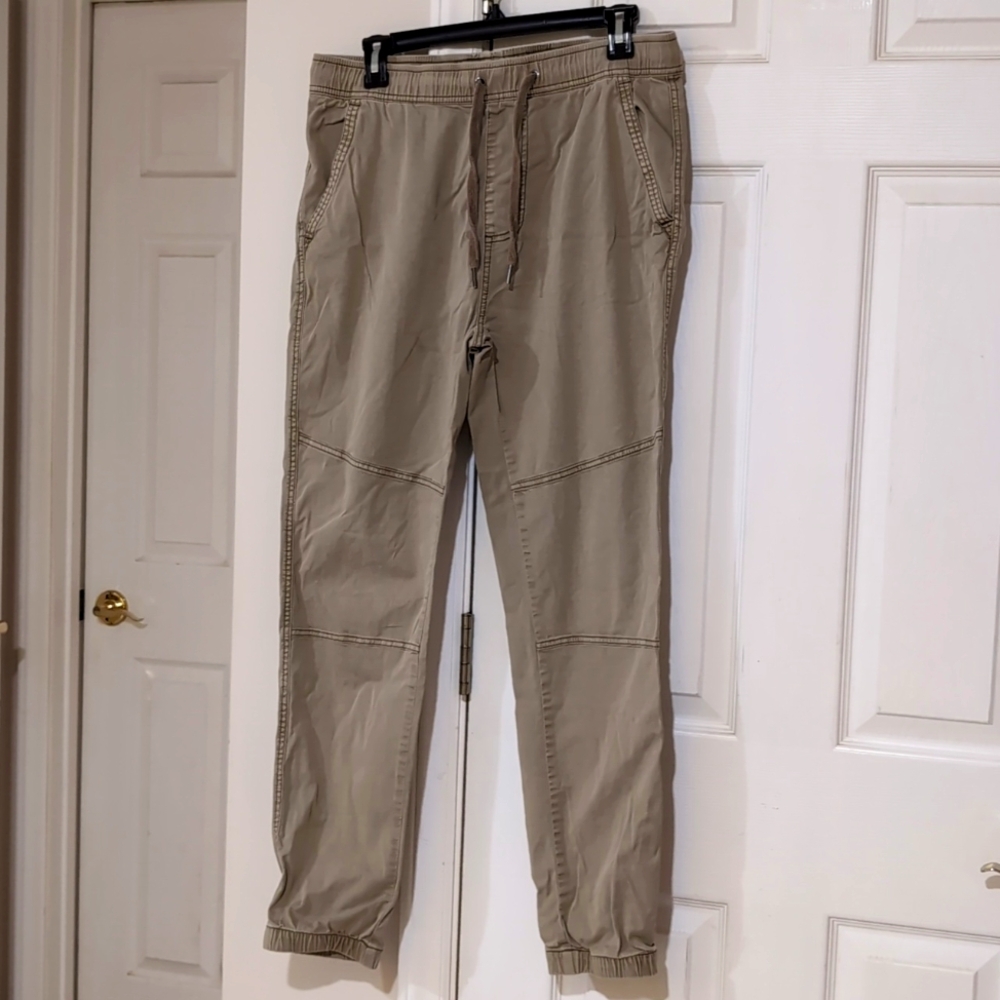 men's khaki joggers